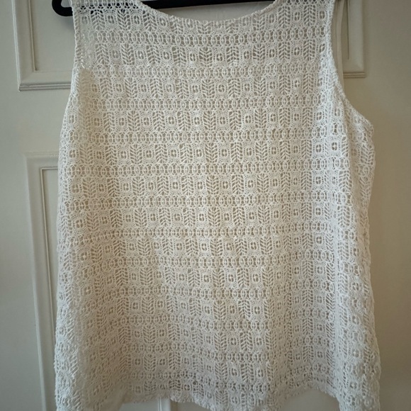 Talbots Tops - Talbots Tank Top Relaxed Fit Size 3x off white